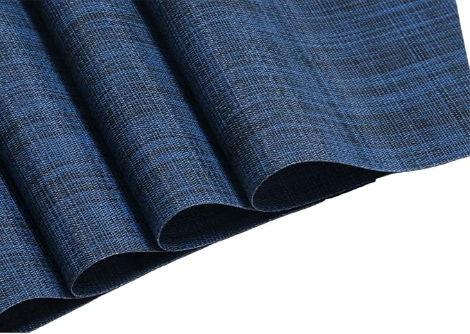 SHACOS Wedge Placemats Set of 8 Woven Vinyl Plastic Placemats - Image 5