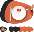 Myir JUN Placemats, Dual-Sided Placemats Waterproof Faux Leather Placemats Set by MyirJUN