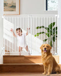 34-53" No Bottom Bar Baby Gates Dog Gate by Pravoluxmax
