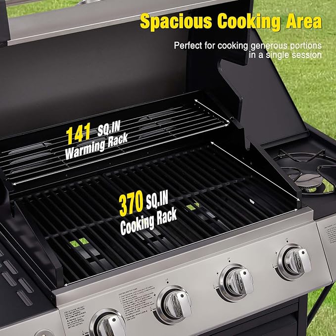 Unovivy 4-Burner Propane Gas Grill - Image 2