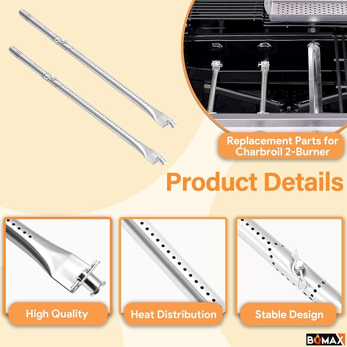 BQMAX 17 Inch Grill Parts Kit for Charbroil Performance 2 Burner 463660421 - Image 6