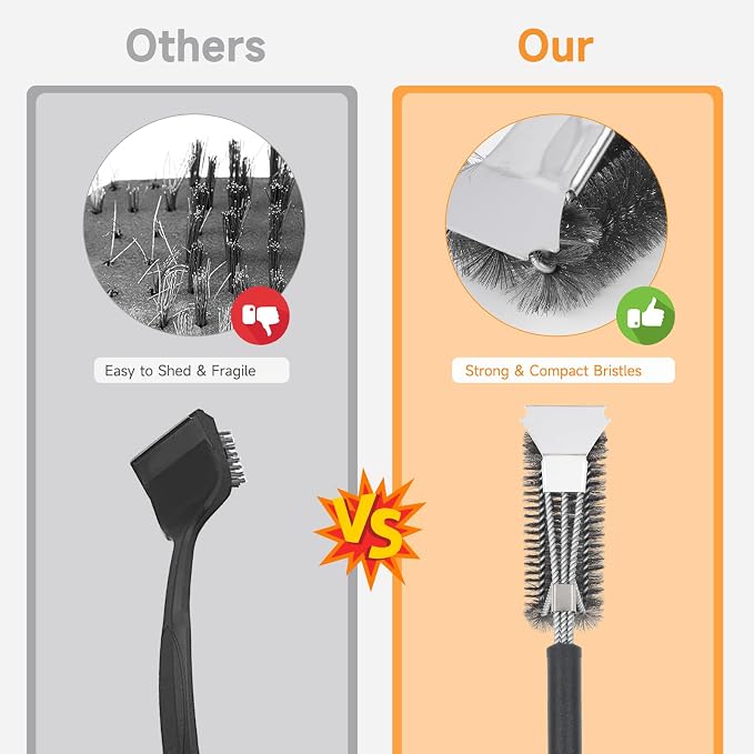 SHINESTAR Grill Brush, 18-Inch Grill Cleaning Brush - Image 6