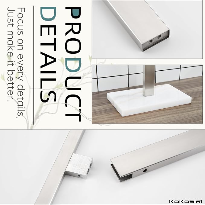 KOKOSIRI Hand Towel Bar Stand Towel Rack - Image 7