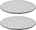 2 Pcs Round Picnic Tablecloth, Waterproof Elastic Fitted Table Covers, Elastic by Tcwhniev