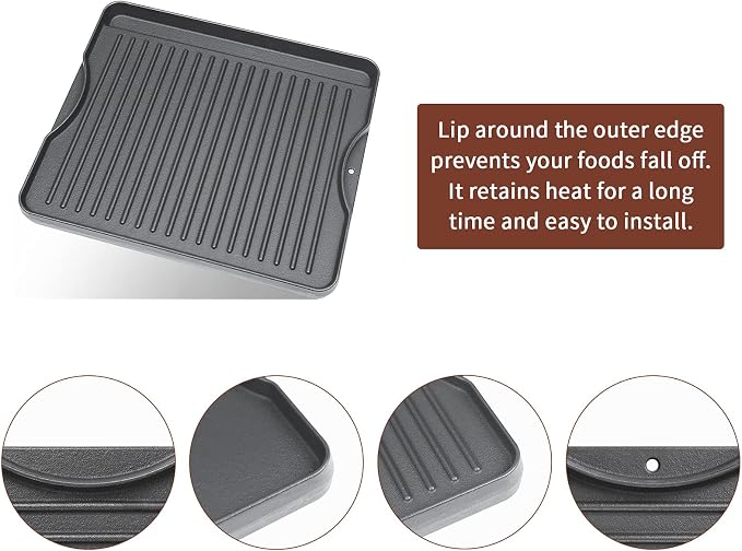 Cast Iron Griddle for Camp Chef, Reversible Griddle for Outdoor Cooking 14" x - Image 5