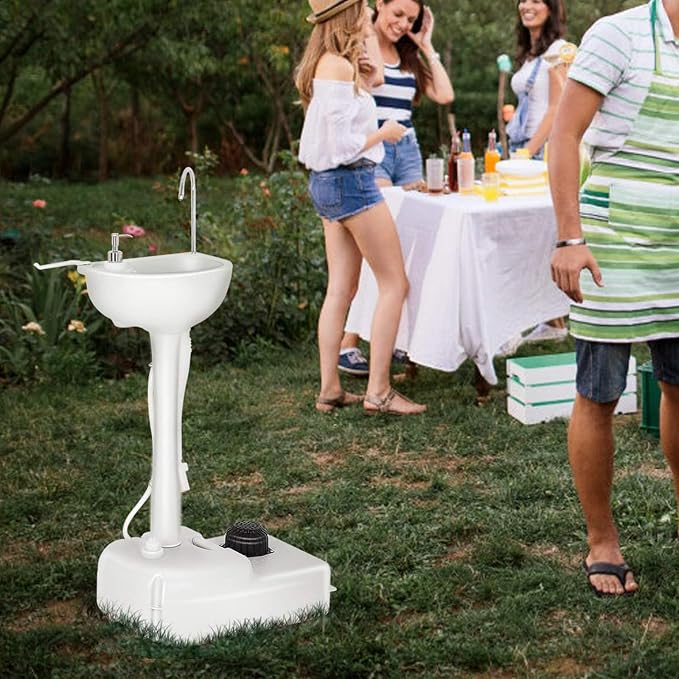 Portable Hand Washing Station, Camping Sink Wash Hand Basin - Image 7