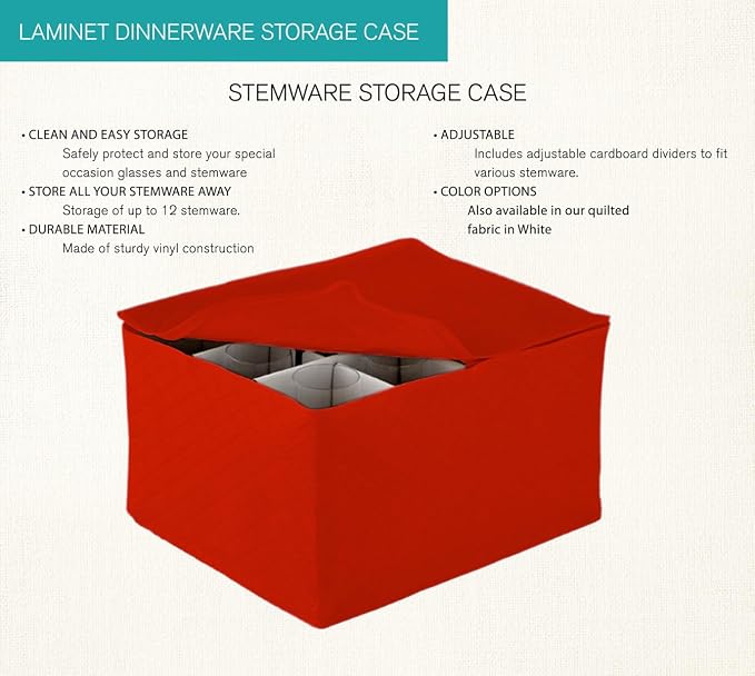 LAMINET Quilted Stemware Storage Case - Image 3