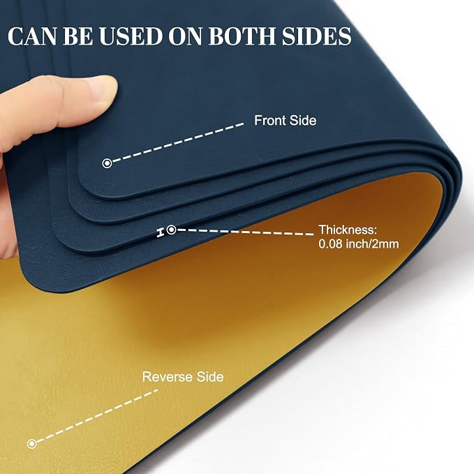 BLESWIN Faux Leather Placemats, PU Dining Table, Waterproof and Oil Resistant - Image 7