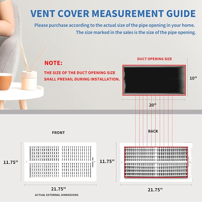 20x10 Vent Register, Vent Covers - Image 6