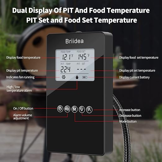 BBQ Temperature Controller, Briidea Automatic Smoker Fan Controller - Image 3