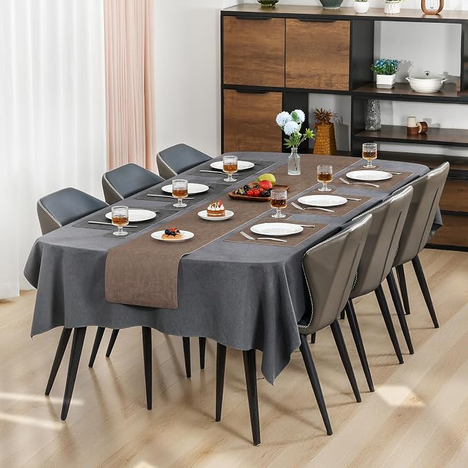 Myir JUN Placemats Dual Sided, Faux Leather Place Mats Set of 6 Indoor Placemat - Image 6