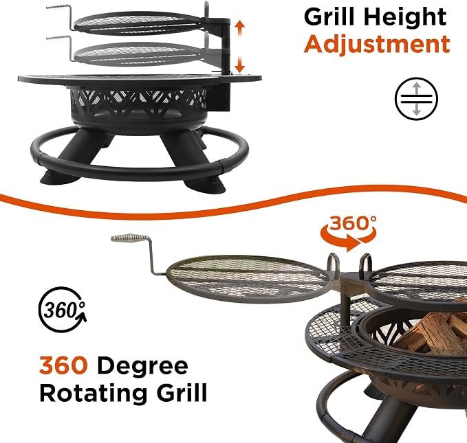 Red Mountain Valley 47" Outdoor Fire Pit - Image 4