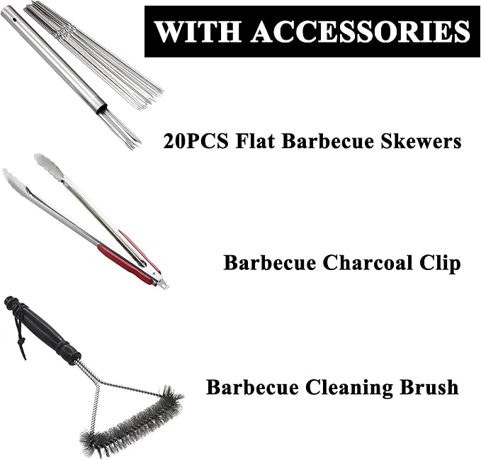 WILLBBQ Charcoal Grills Commercial Quality Portable Hibachi BBQ Barbecue Grill - Image 5