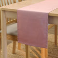Encasa XO Table Runner 13"x59" Long | Cotton Canvas Fabric | Mauve Solid Color by EncasaXO