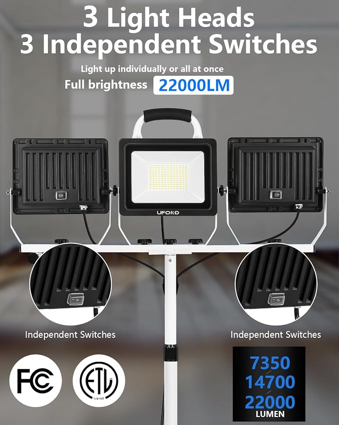 UFOND 22000 Lumen LED Work Light - Image 2