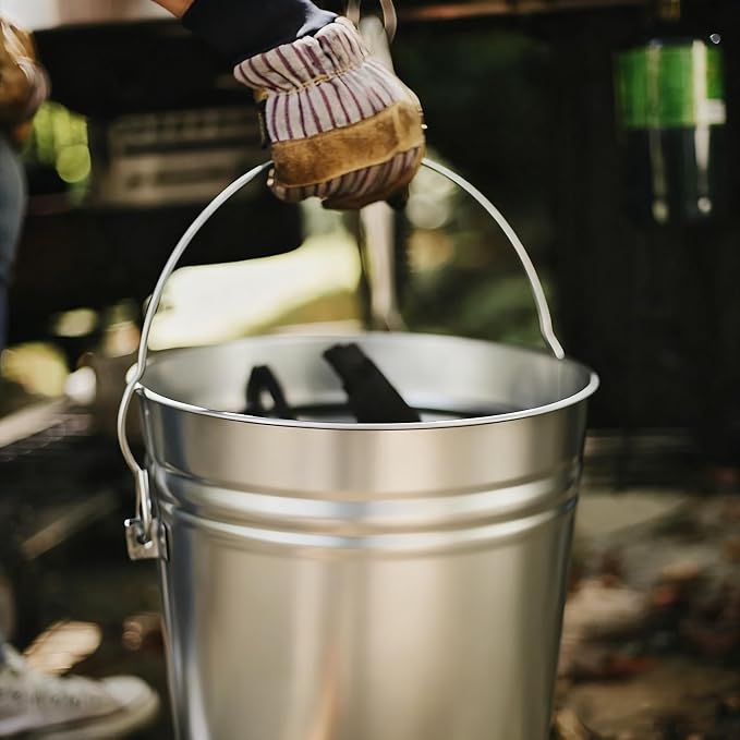 6-Gallon Galvanized Steel Storage Can - Image 5