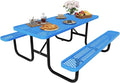 6FT Rectangular Metal Picnic Table by MakeaGoodChoose