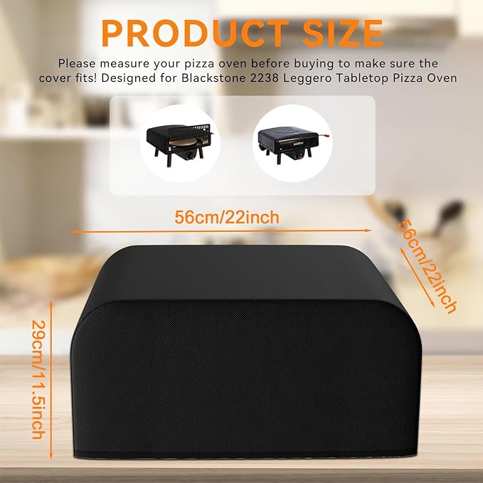 Outdoor Pizza Oven Cover, Waterproof Heavy Duty Dustproof Storage Cover - Image 5