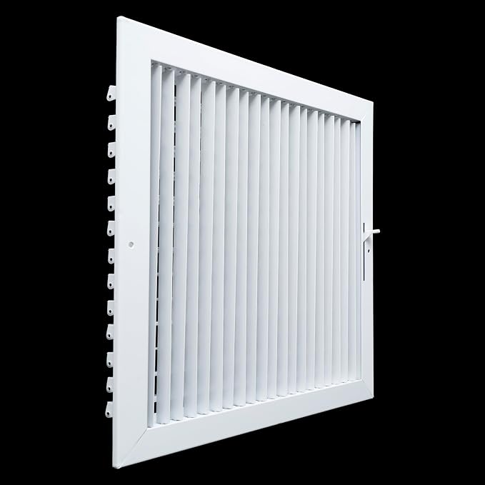 Fits 14x14 Duct Opening Steel Adjustable Air Supply Grille by Handua | Register - Image 4