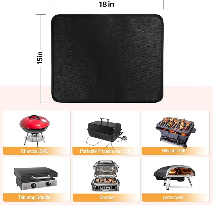 15 x 18 in Fireproof Grill Mats - Image 5