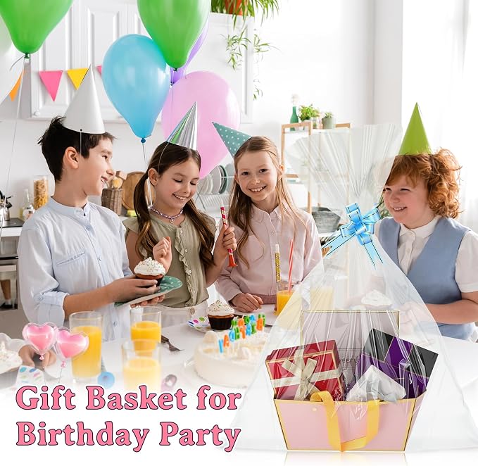 Tuanse 30 Pcs Basket for Gift Empty DIY Bulk Gift Basket Kit - Image 6