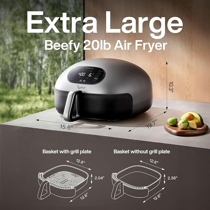 Typhur Dome 2 AI Upgraded Air Fryer, Extra Large Airfryer - Image 2