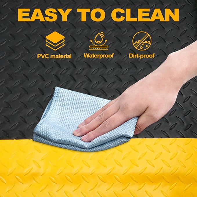 3 x 5 FT Industrial Anti Fatigue Mats, 15/16 Inch Thick Soft Sponge Ergonomic - Image 6