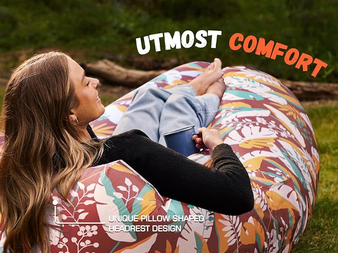 WEKAPO Inflatable Sun Lounger, Air Sofa, Waterproof and Leak-Proof, Picnics and - Image 6