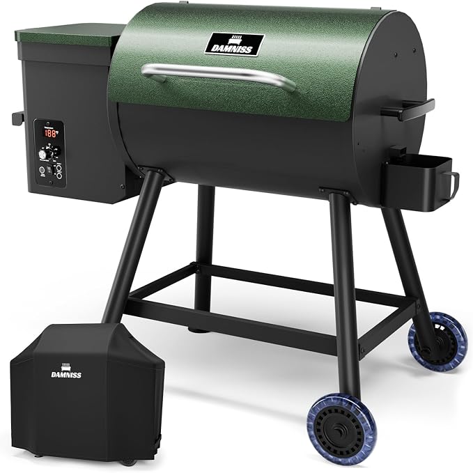 Electric Wood Pellet Smoker Grill 8 In 1 BBQ Grills by DAMNISS