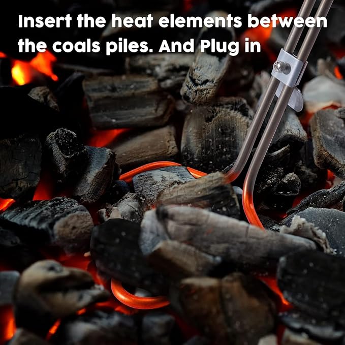 Kitosun Electric Charcoal Starter – Superior BBQ Grill Fireplace Coal Lighter - Image 4