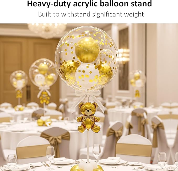 Reusable Acrylic Balloon Stand Kit – Heavy Duty Tabletop Display - Image 6