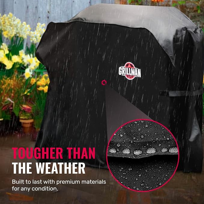 Grillman Grill Cover, BBQ Outdoor Grill Covers, Gas Grills, Waterproof - Image 5