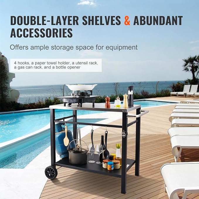 VEVOR Outdoor Grill Dining Cart - Image 4