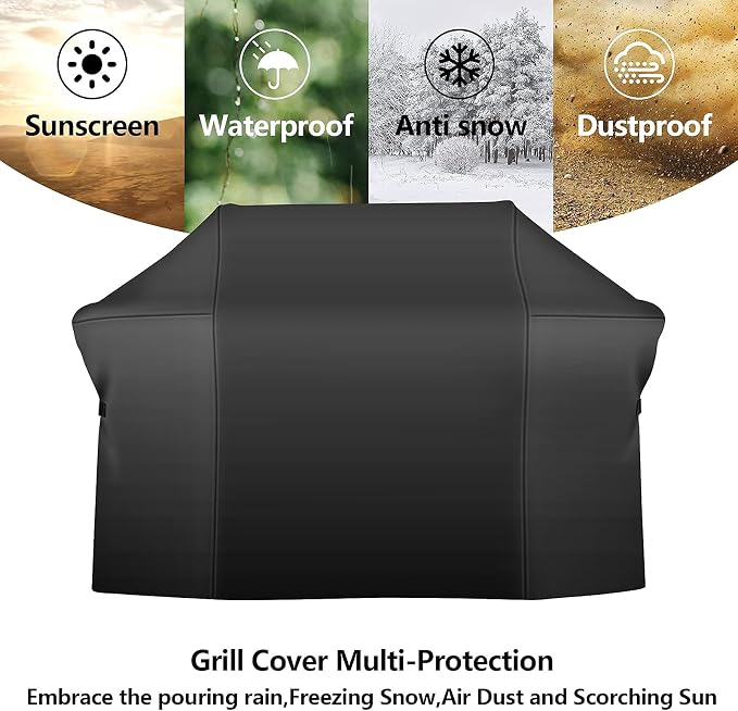 75 Inch Grill Cover, Heavy Duty Waterproof - Image 4