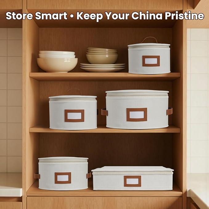 HOMELUX THEORY Dessert Plate Storage Box, Kitchen Storage Bins - Image 4