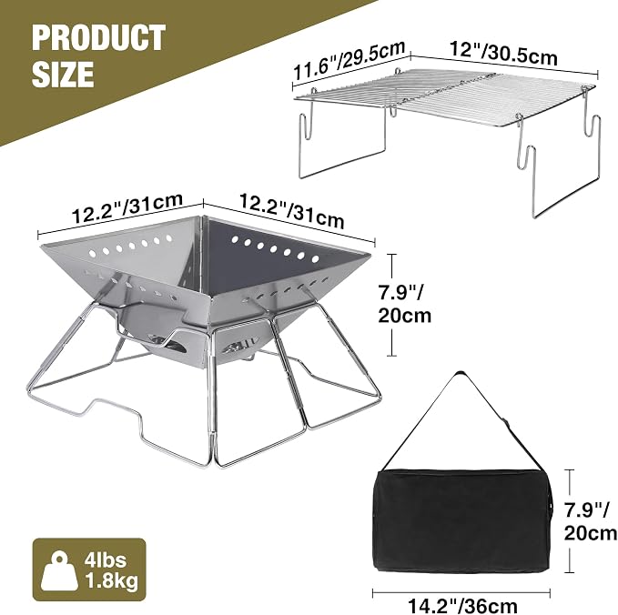 Lineslife Foldable Fire Pit - Image 4