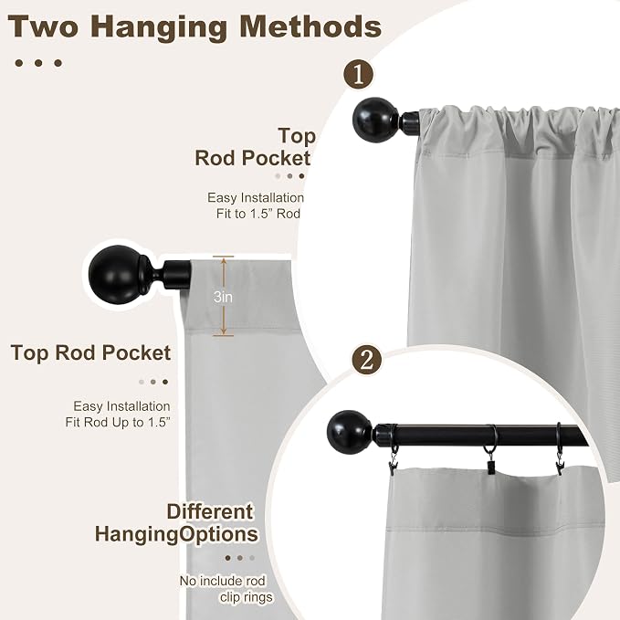 HolidayIdeas Outdoor Patio Curtains Waterproof - Image 3