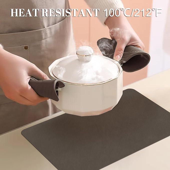 BLESWIN Faux Leather Placemats, 12×17 Inch -Double Side Texture Color Table Mats - Image 3