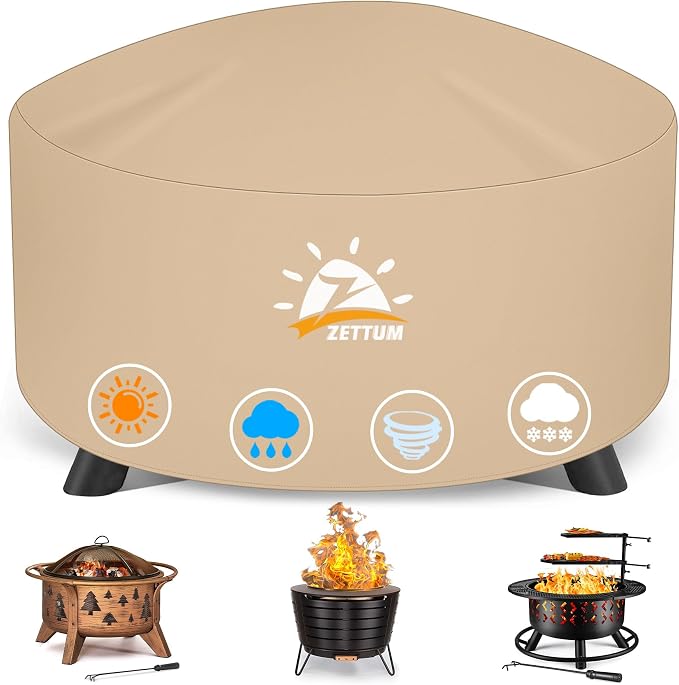 Zettum Fire Pit Cover Round 44 Inch by Zettum