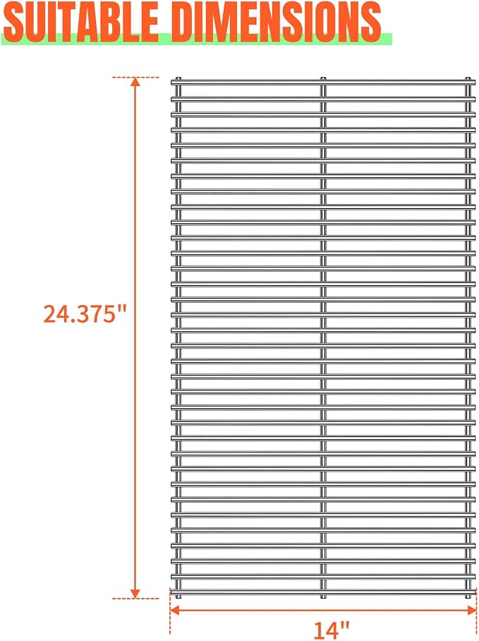 1 Pack 40901 Grill Steel Wire Cooking Grid Rock Grates Replacement Parts - Image 2