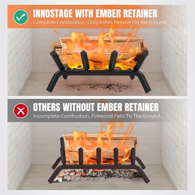 Fireplace Grates with Ember Retainer - Image 2