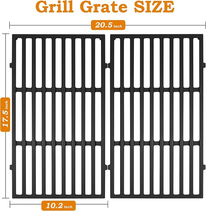 17.5 inch Grill Grates for Weber Spirit Grill Parts, Spirit 200 Series Parts - Image 3