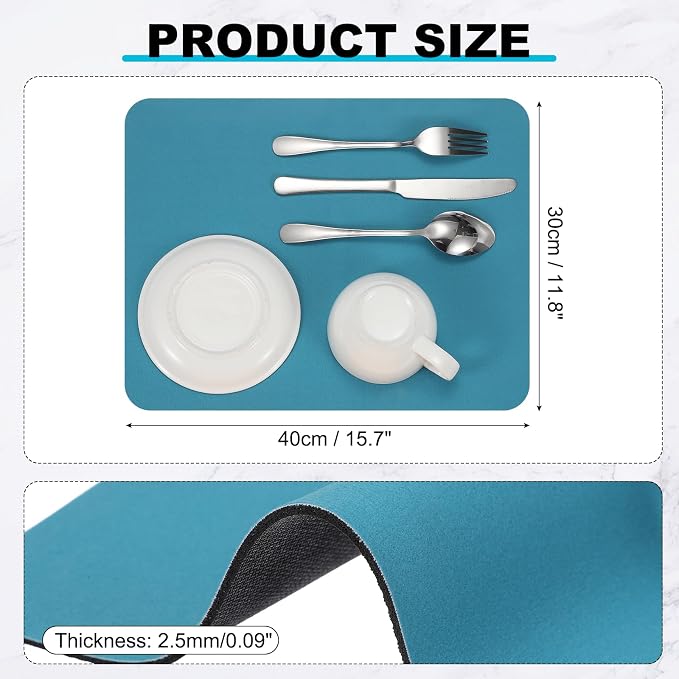 uxcell Silicone Mats for Kitchen Counter, 15.7" x 11.8" Non-Slip Countertop - Image 2