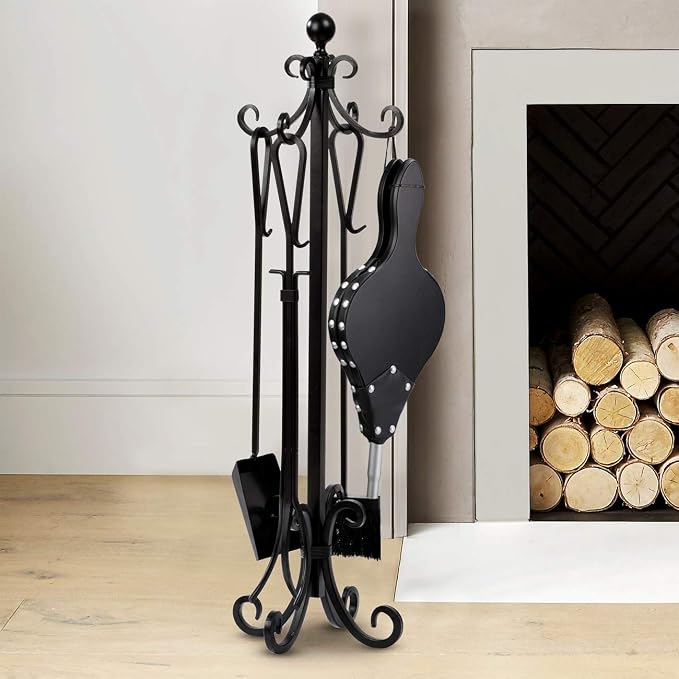 TJ.MOREE Fireplace Bellows Indoor 16"x 6.5" Wood Fire Blower - Image 4