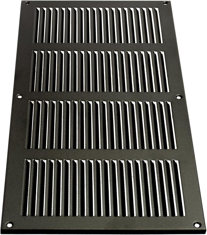 Repa Market Air Vent Cover 16x8 Inch Anthracite Galvanized Steel Louvered Grill - Image 8