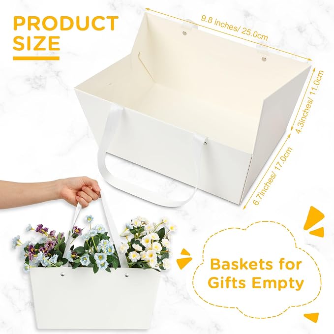 Tuanse 30 Pcs Basket for Gift Empty DIY Bulk Gift Basket Kit - Image 2