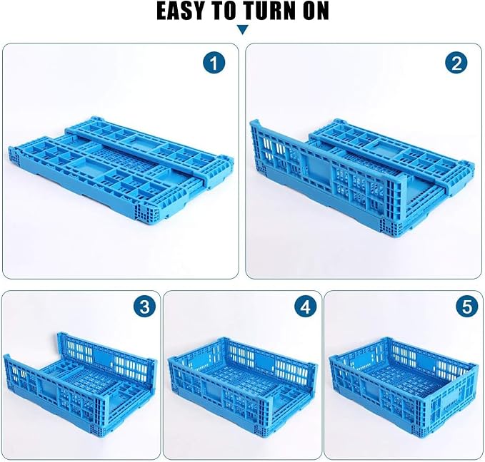 Collapsible Storage Bin/Crates，52L Foldable Baskets, Storage Baskets and Bins - Image 6
