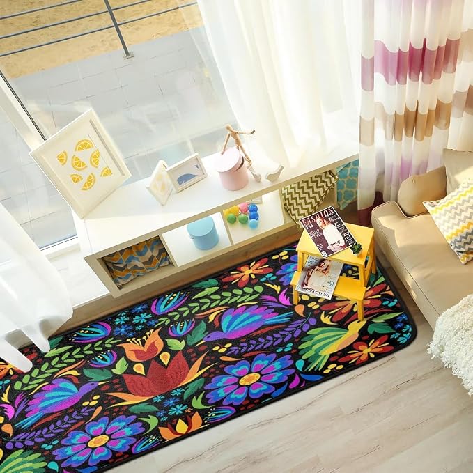 Floral Mexican Birds Doormat Area Rugs Floor Mat - Image 5
