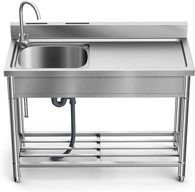 Stainless Steel Sink, Free Standing Kitchen Sink by Worcest
