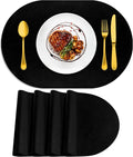 ADRIMER Placemats, Heat Resistant Oval Placemats Set of 4 Washable 12 x 17 Inch by Adrimersdreamistobeanindispensablecompanioninyourlife